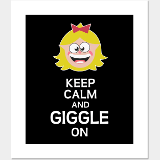 Keep calm and giggle on Posters and Art